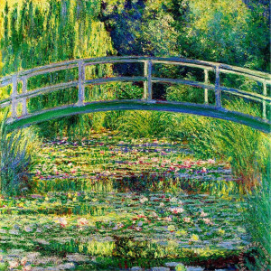 The Japanese Bridge Painting. Do you see what I mean about Impressionism?